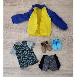 Vintage Barbie Ken Doll Clothing Shoes Shorts Jacket Shirt 1980s 1990s